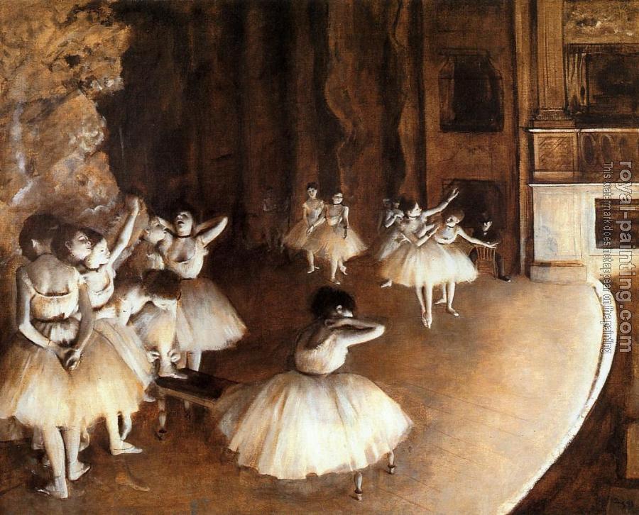 Edgar Degas : The Rehearsal of the Ballet on Stage III